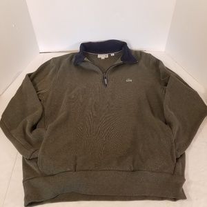 LACOSTE QUARTER ZIP PULL OVER